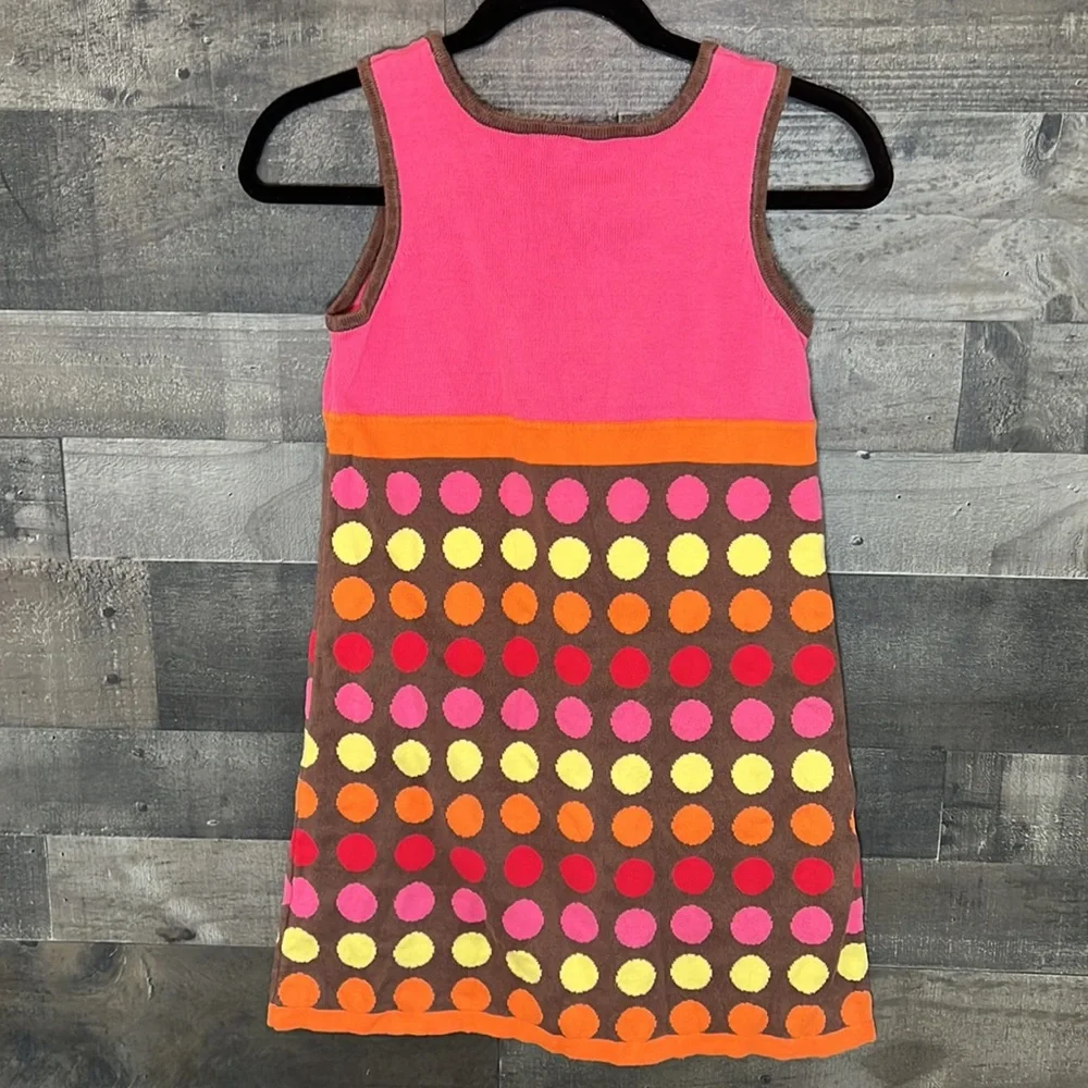 Hanna Anderson Pink and Brown With Polkadots Dress