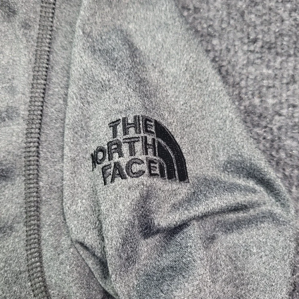 The North Face Mens‎ Gray Quarter Zip Pullover Bird Logo Size Medium