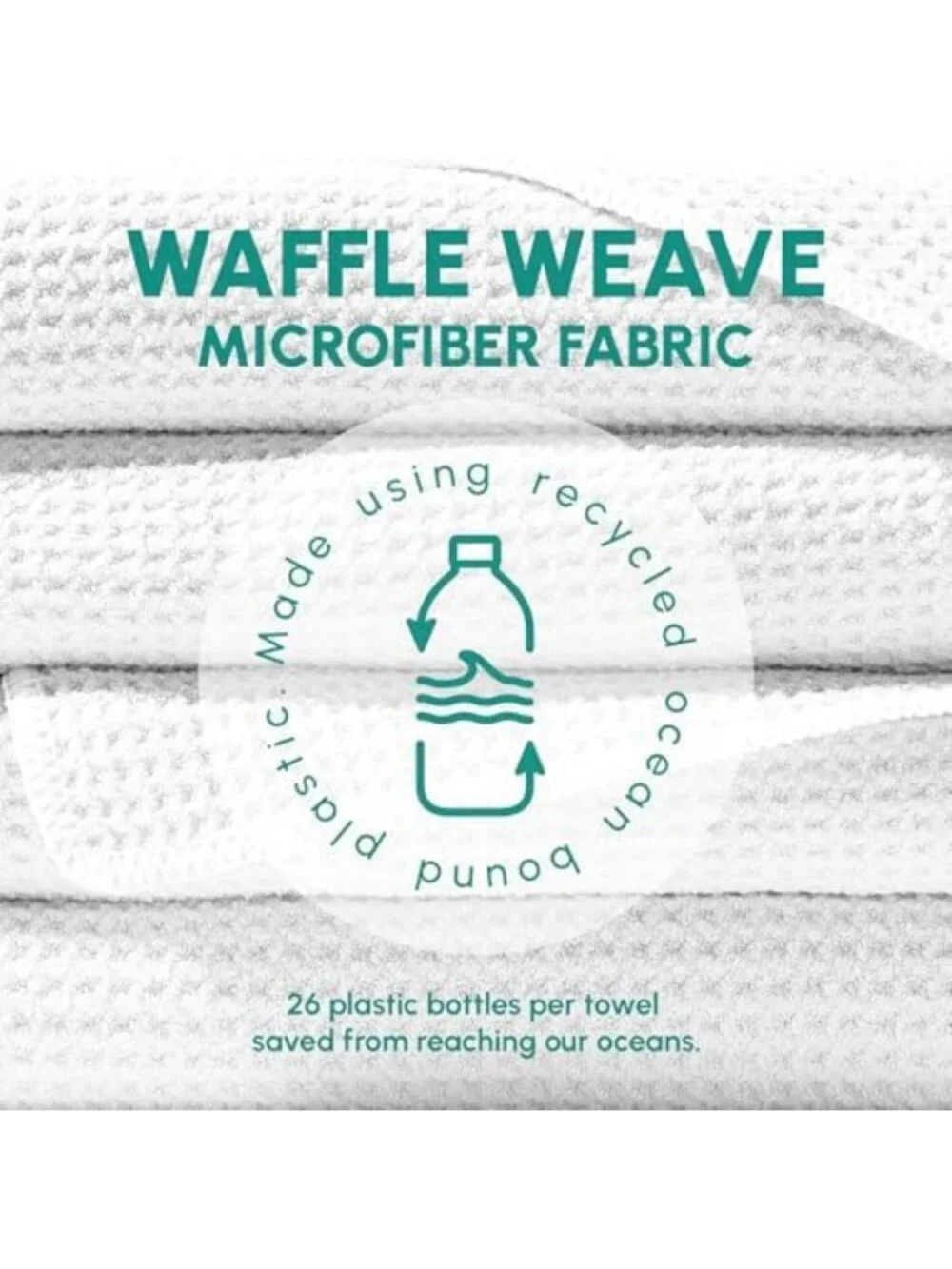 Coastal Rose Waffle Microfiber Beach Towel - Sand-Free, Quick Dry, Lightweight