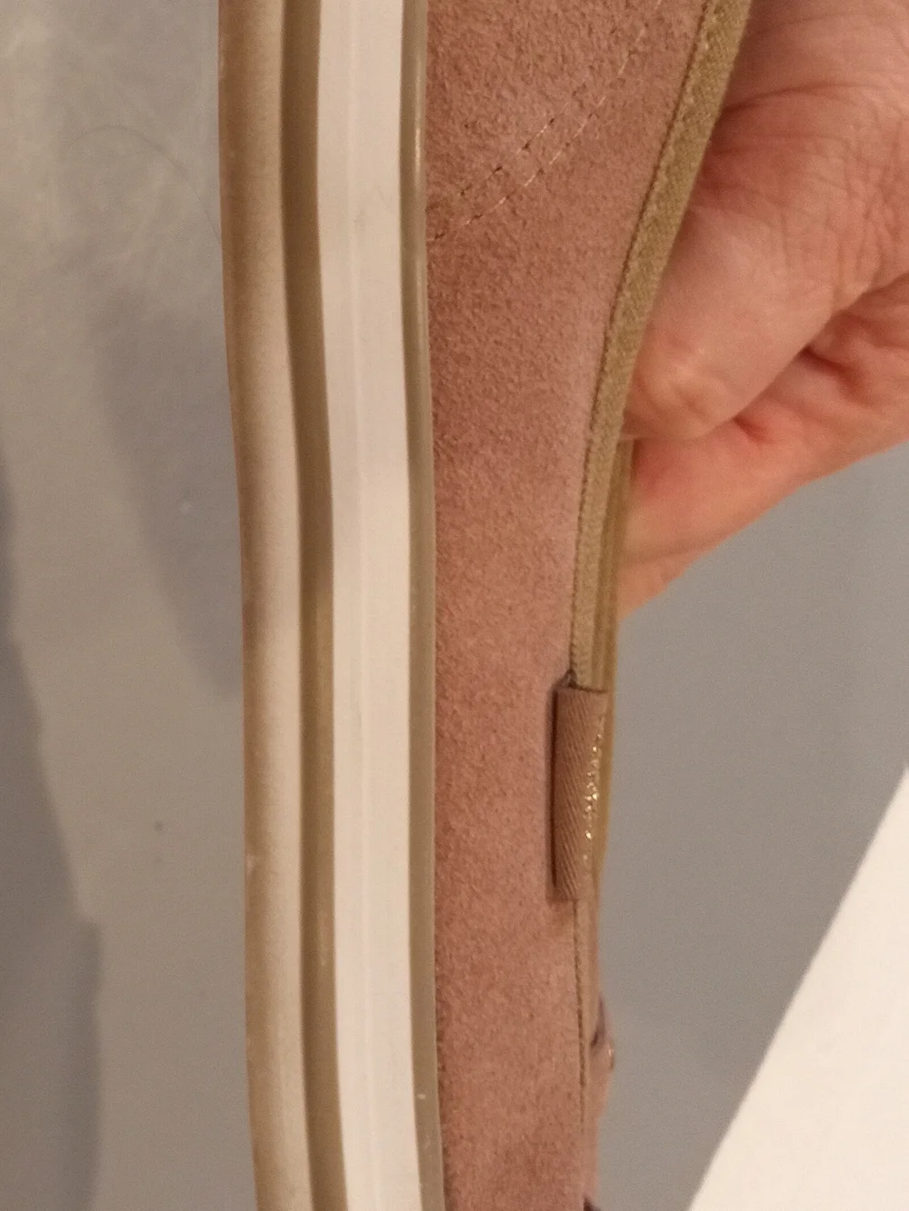 Punkrose Pink Suede Loafers with Gold Chain Accent Women's Size 9