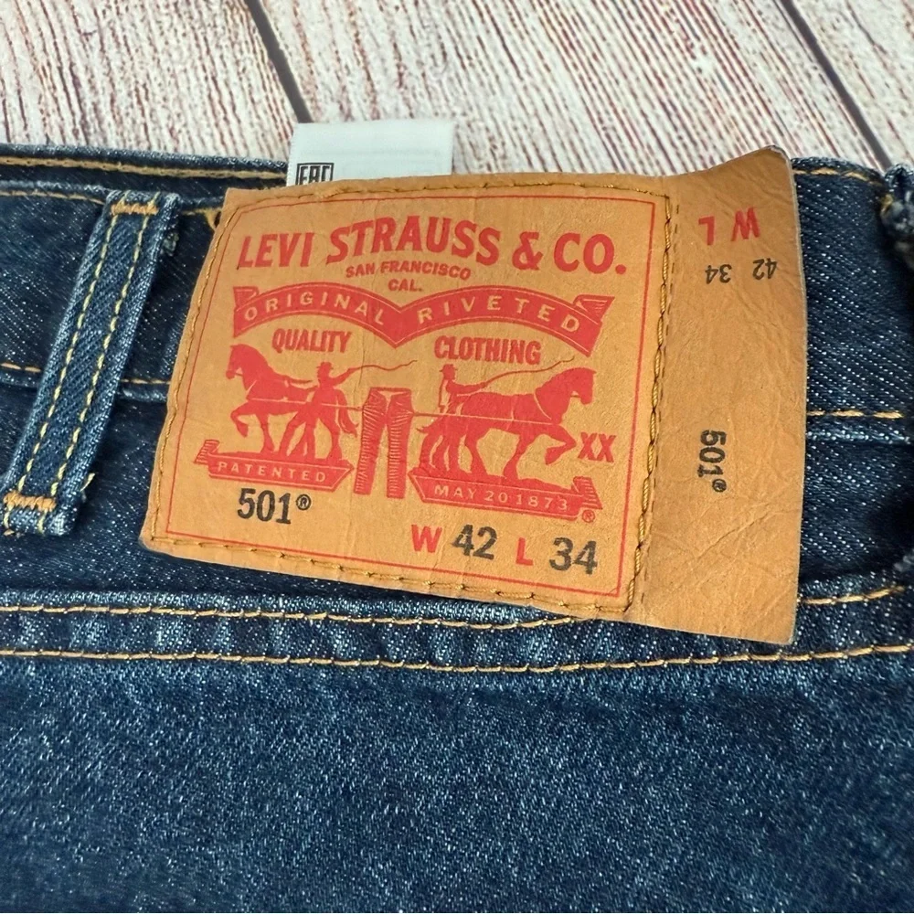 501 LEVI’S Denim Jeans Button Fly 42 X 34