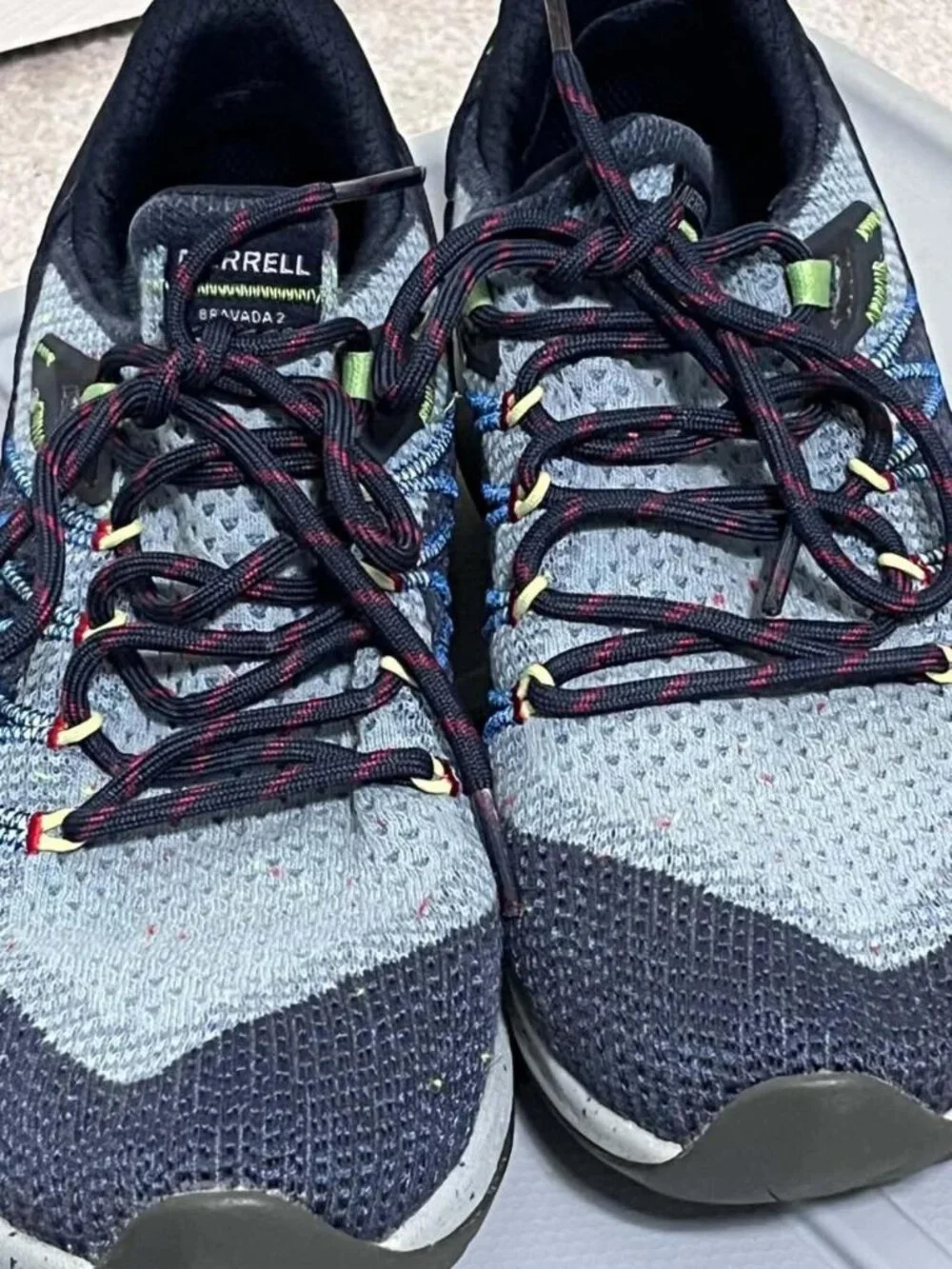 Merrell Bravada Women's 9 Hiking Trail Running Sneakers Blue Gray J135576