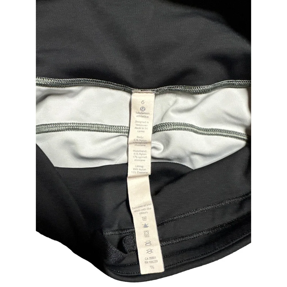 Lululemon Run the Day Crop Legging Tight High Waist‎ Fractal Dark Starlight Sz 6