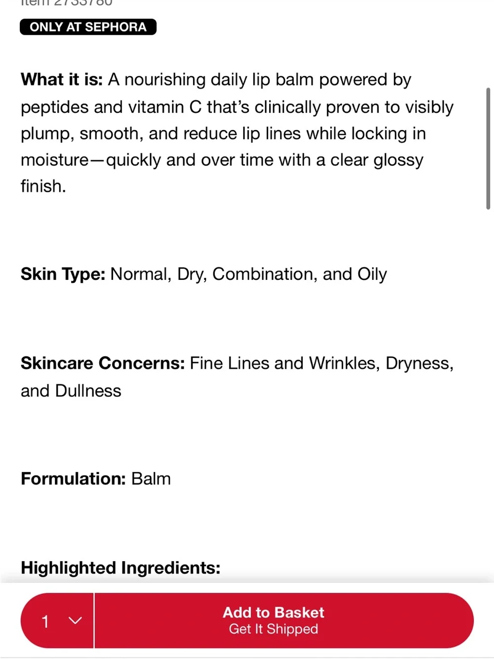 Farmacy ❗️farmacy lip