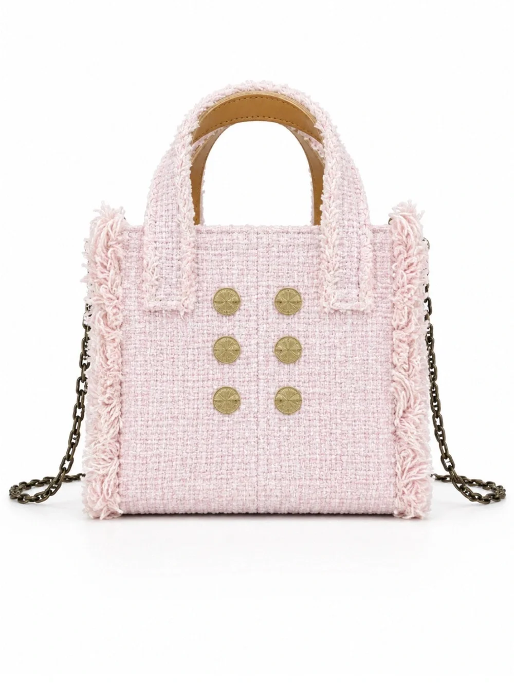 KOORELOO Tweed Top Handle Bag
