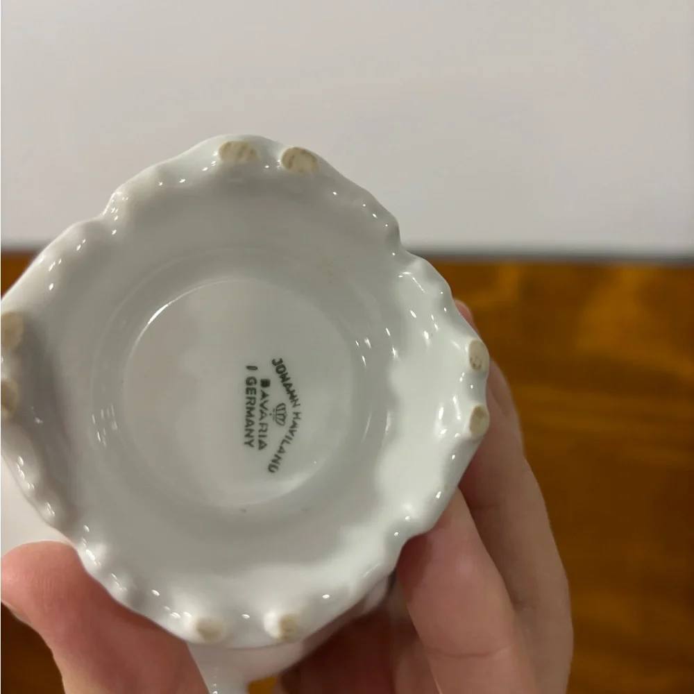 Johann Haviland mini vase pitcher blue floral