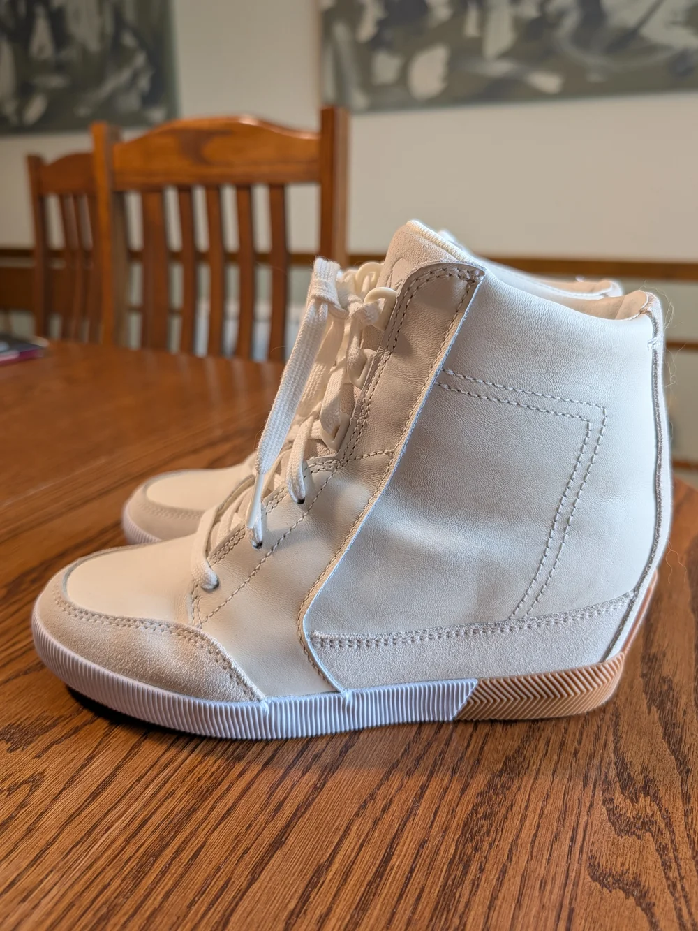 White High-Top Women's Sneakers