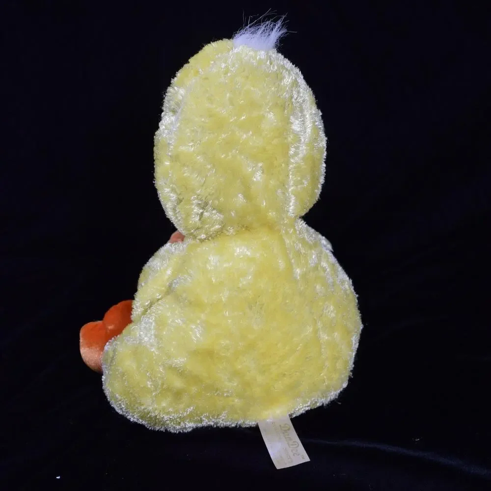 Dan Dee Yellow & Orange Mother Plush Duck w Baby Duckling Stuffed Animal Toy 11
