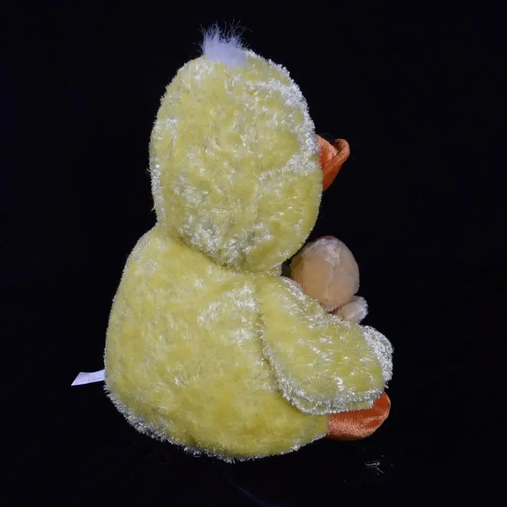 Dan Dee Yellow & Orange Mother Plush Duck w Baby Duckling Stuffed Animal Toy 11