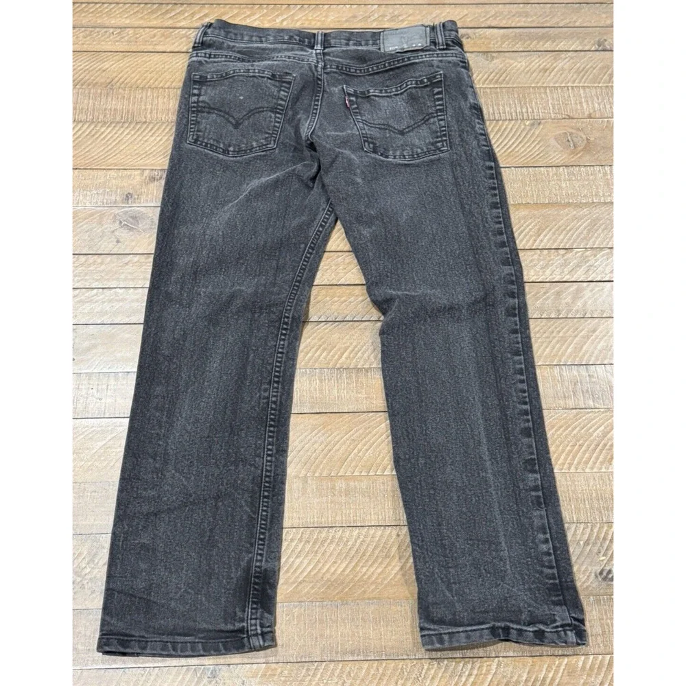 Levi’s 511 Fit Slim Straight Jeans Black Washed - Husky Boys Size 14 W 33 L 28