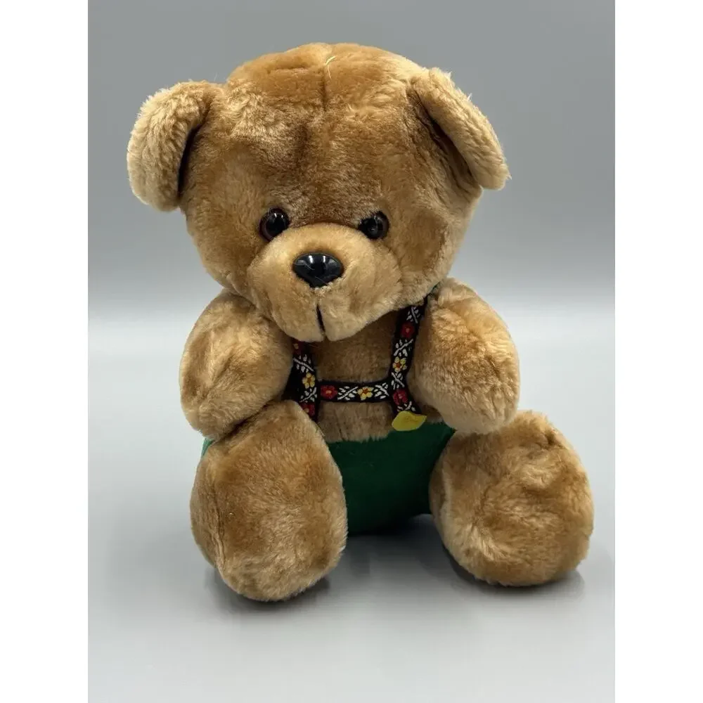German Style Brown Teddy‎ Green Gerhardshofen Plush 9” Stuffed Animal