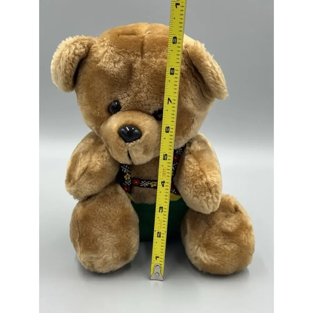 German Style Brown Teddy‎ Green Gerhardshofen Plush 9” Stuffed Animal
