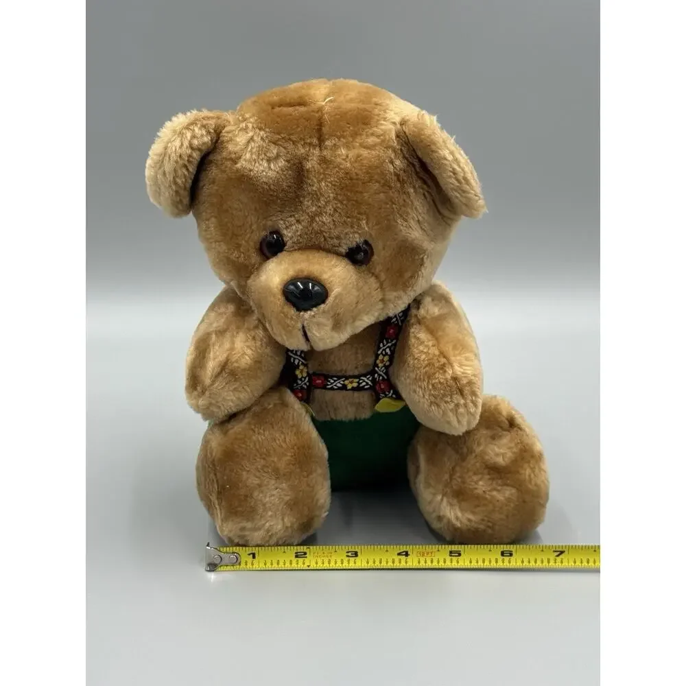 German Style Brown Teddy‎ Green Gerhardshofen Plush 9” Stuffed Animal