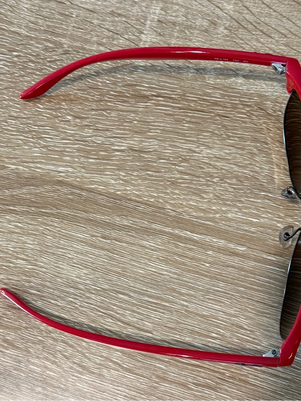 Ray-Ban Sunglasses RB4132 Red Frame Brown Lenses Rare Discontinued Mint Cond