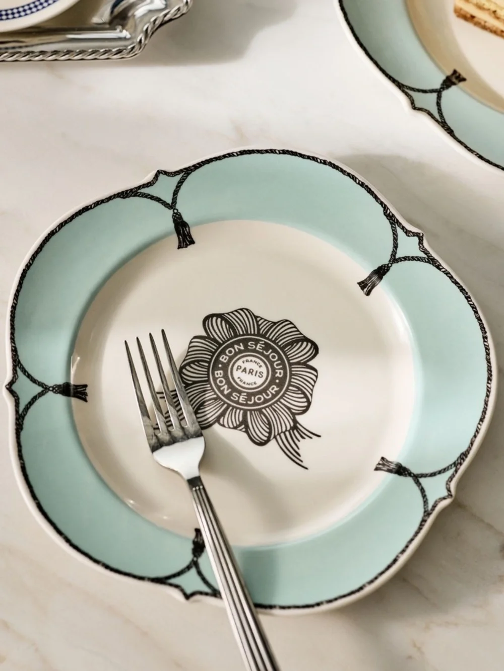 Reverie Stoneware Dessert Plate from Anthropologie