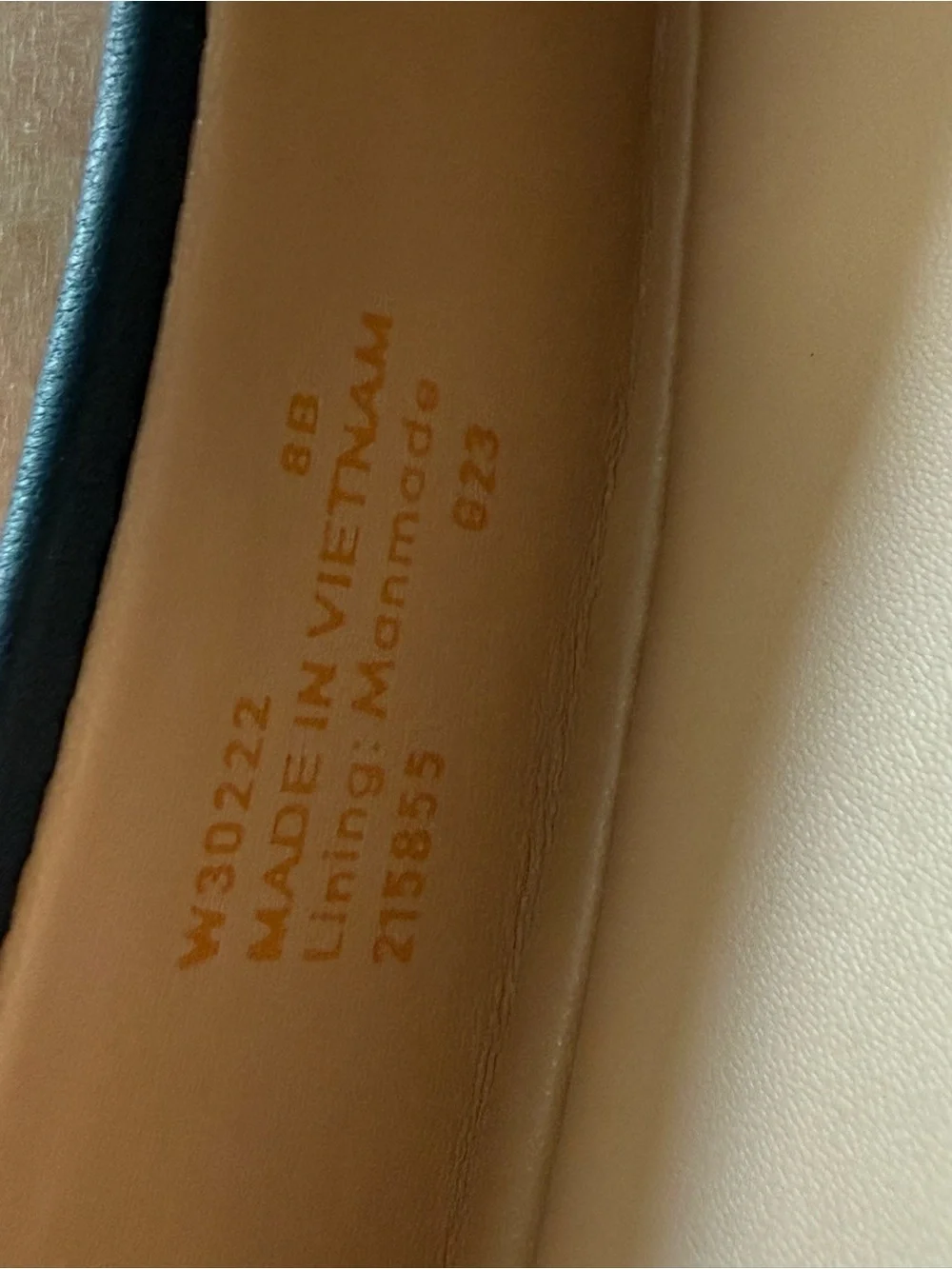 Cole Haan Navy Leather wedge pumps new without box size 8