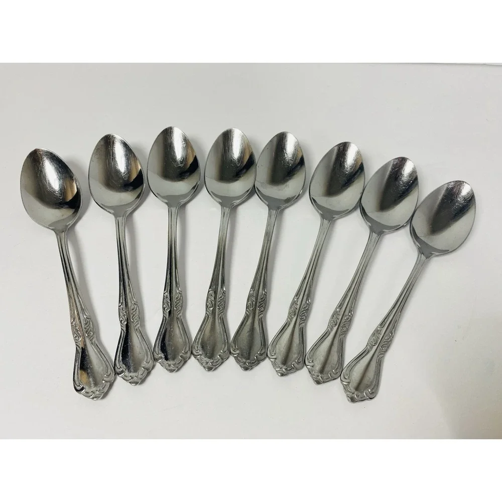 Belle Grove Reed & Barton Select Soup Spoon Lot 8 Stainless Flatware Replacement