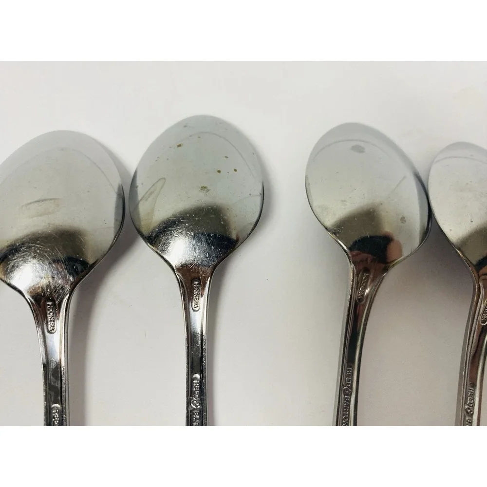 Belle Grove Reed & Barton Select Soup Spoon Lot 8 Stainless Flatware Replacement