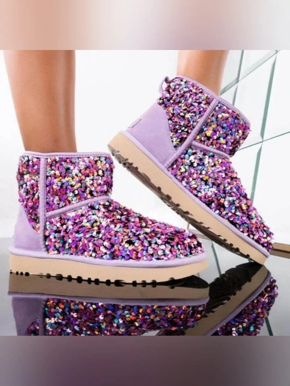 UGG Classic Mini Stellar Sequin Boots