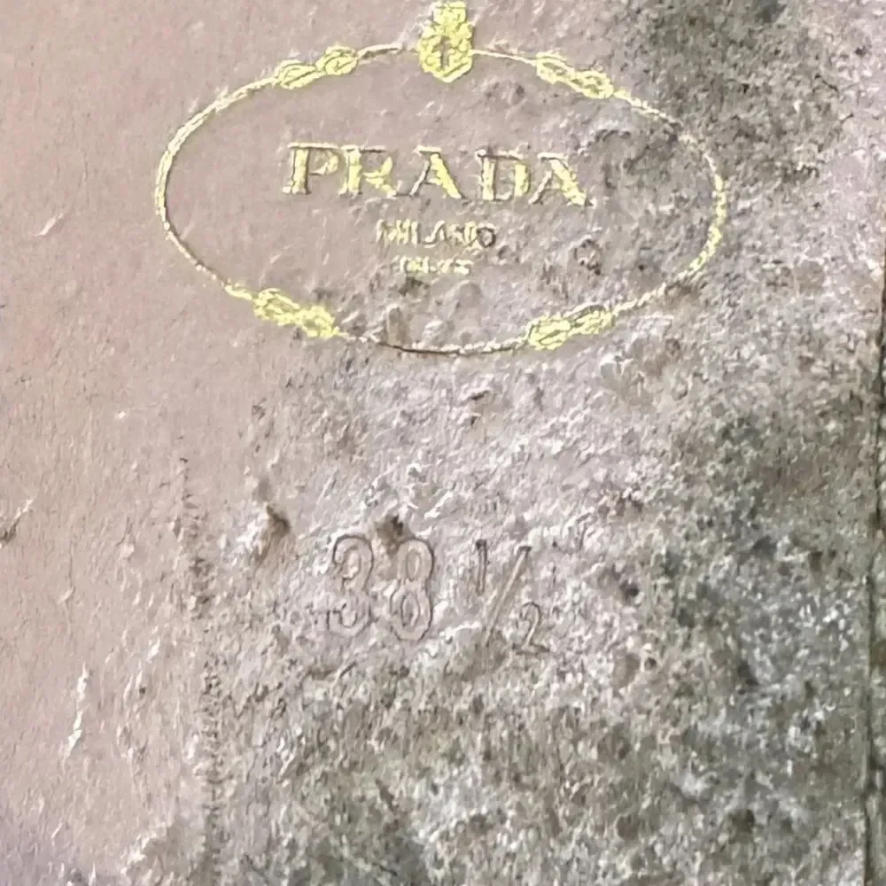 Prada tan pleated
