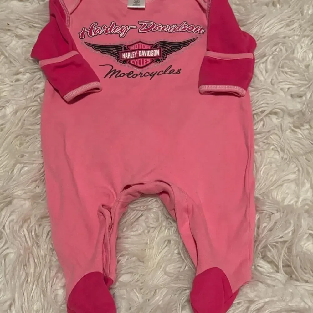 Harley Davidson Pink Romper 3-6 Months