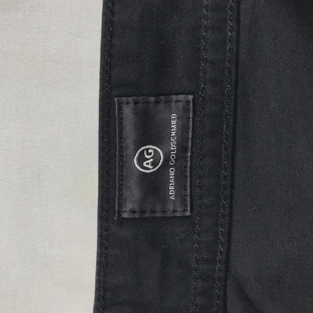 AG Adriano Goldschmied The Everett Slim Straight Black Pants 40x32 1794SUDSBA 32