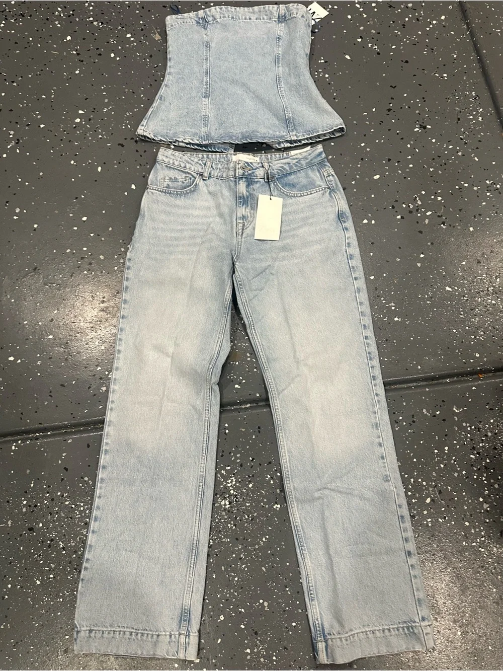 Zara coordinated denim