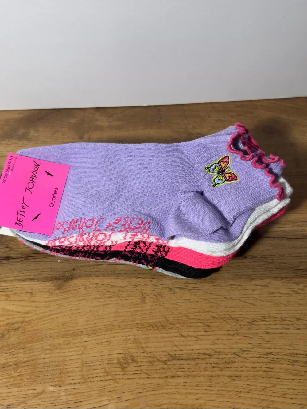 NWT Betsey Johnson 6 Pack Socks - Various Colors & Design