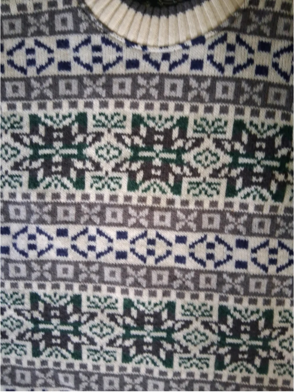 Vintage Tundra Canada Sweater Mens Fair Isle 90s Knit M