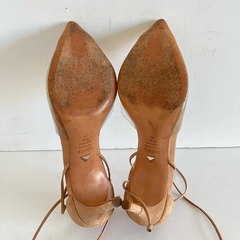 SCHUTZ tan suede