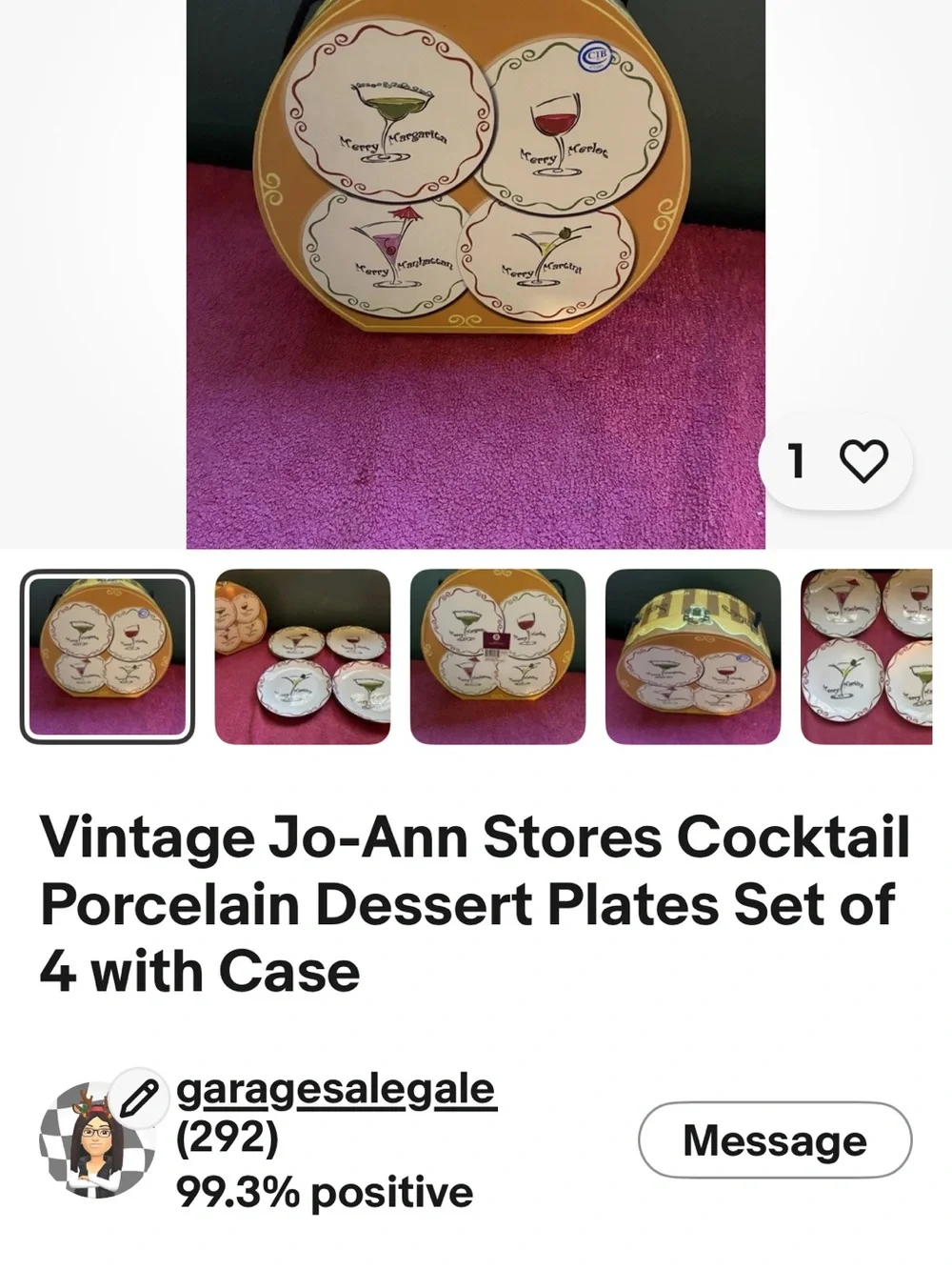 Gold Round Cocktail Coaster Set with Storage Case Merry Cocktail