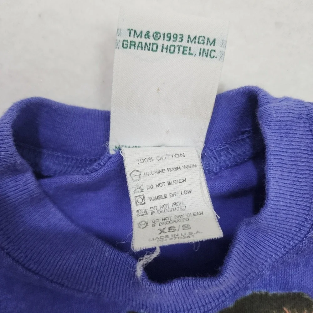 VTG MGM Grand Shirt Unisex Kids XS Multi 1993 Hotel Las Vegas Y2K 90s Nice!