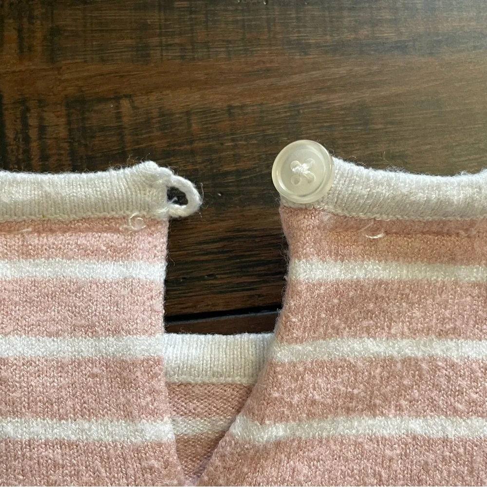 Zara Girl's Pink Stripe Long Sleeve Top