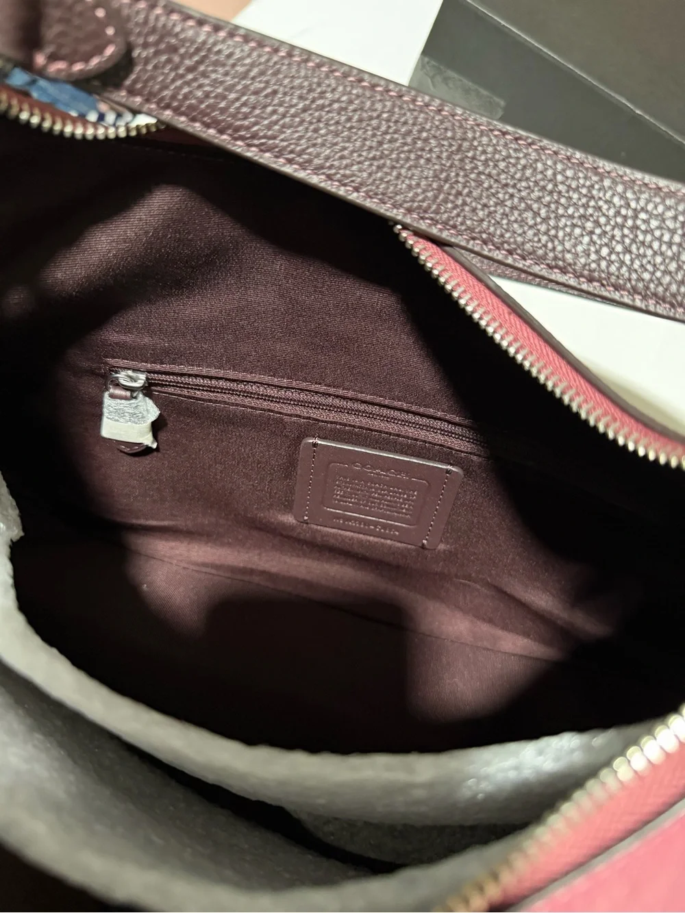 Coach pebbled leather