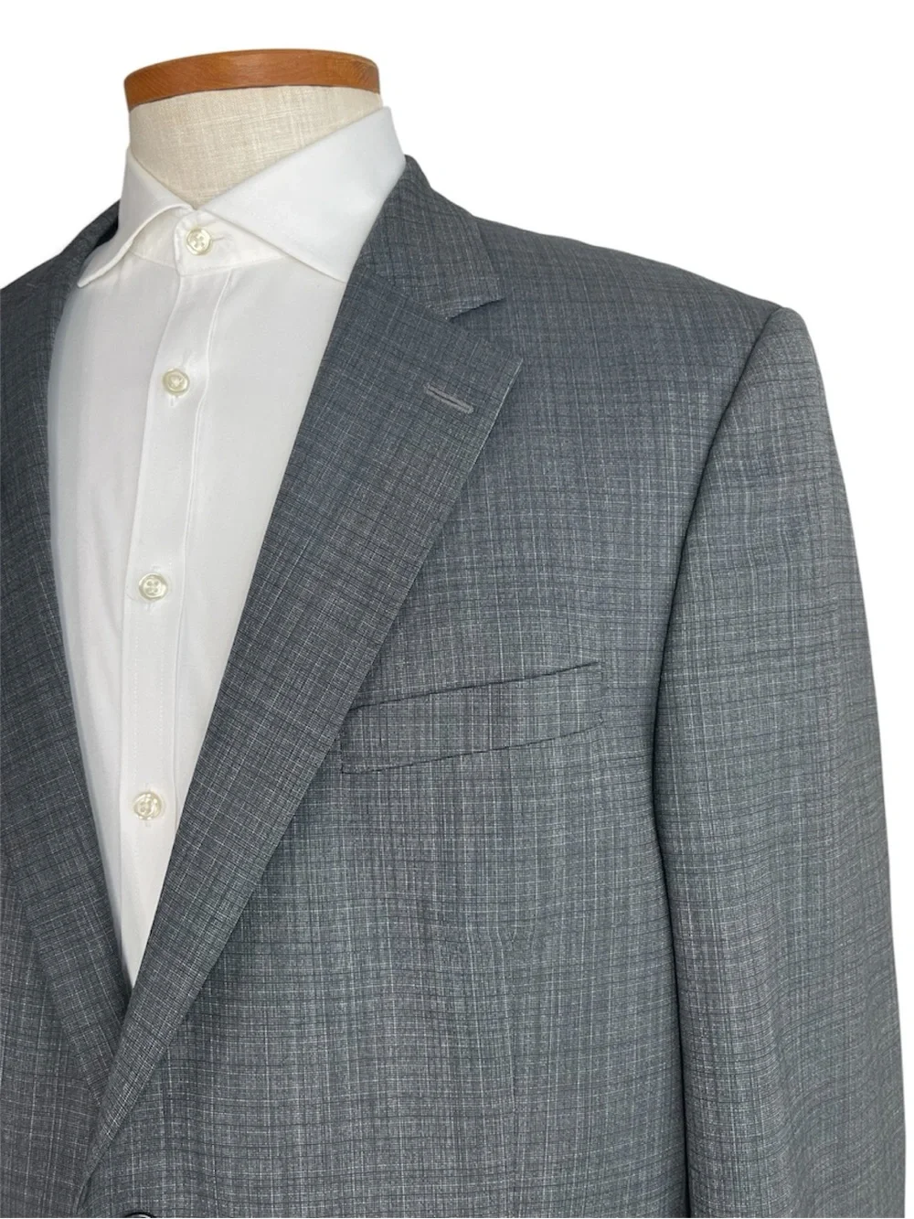 Peter Millar Men’s Gray Wool Blazer Sport Coat 2 Button Jacket Sz 48T Windowpane