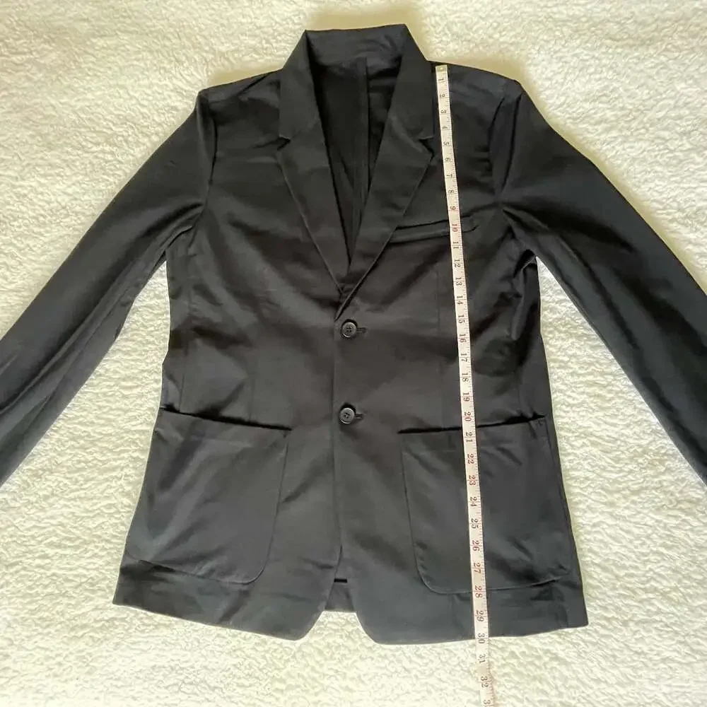 NWT Quince Mens M Performance Stretch Technical Blazer True Black Unstructured