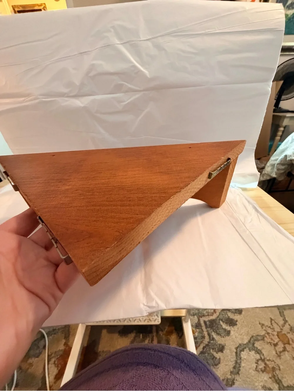Handmade durable wooden shelf