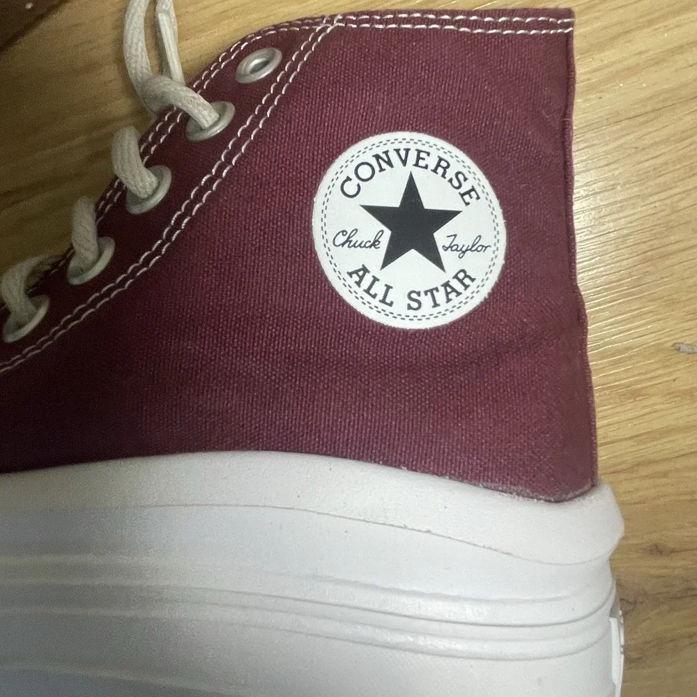 Converse Chuck Taylor All Star Platform High Top womens 6 Canvas Beetroot Red