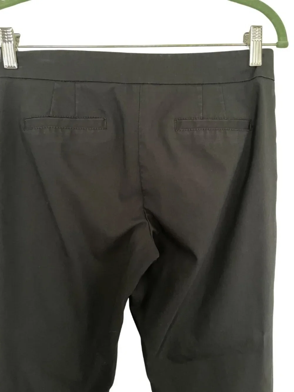 Tory Burch Callie Ankle Skinny Pant Sz 4 Black Side Zip Preppy