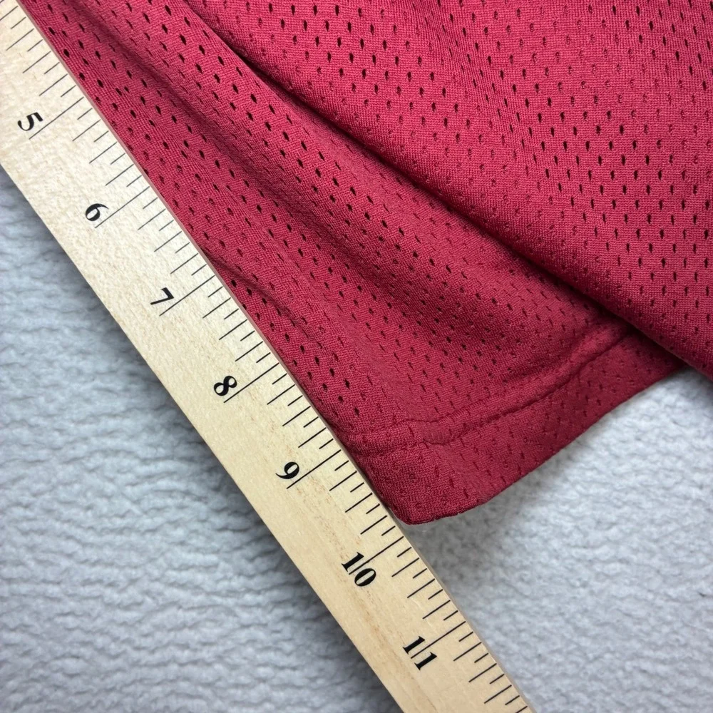Y2K Nike Alabama Crimson Tide Baggy Basketball Shorts Men XL Red Mesh Drawstring