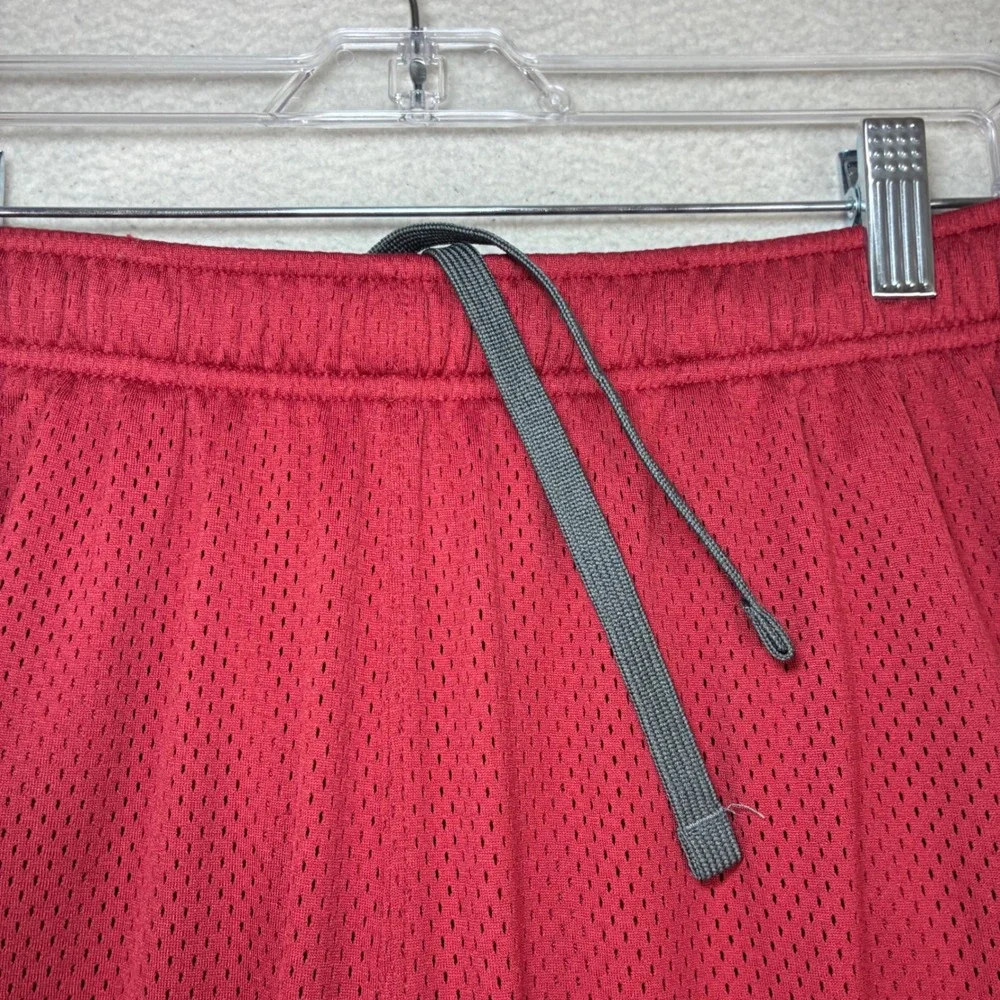 Y2K Nike Alabama Crimson Tide Baggy Basketball Shorts Men XL Red Mesh Drawstring