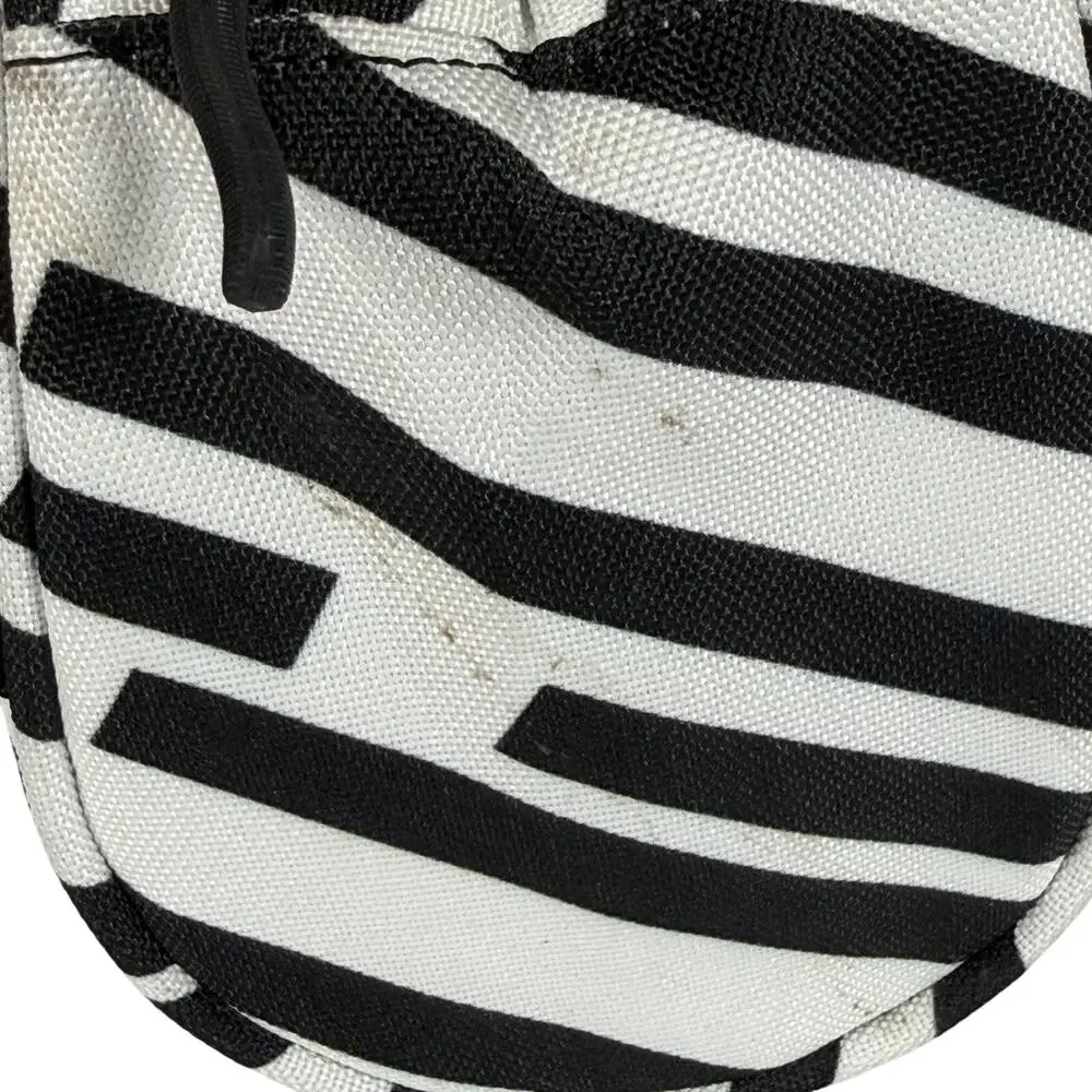 Po Campo Handlebar Bag Medium Black White Stripe Bike Cycling Shoulder Strap