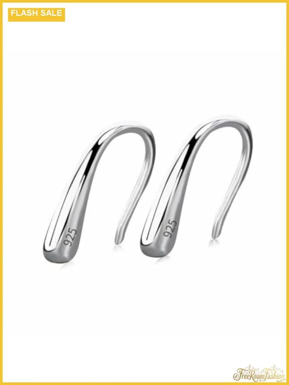 Teardrop Drop Dangle Earrings 14K White Gold Plated Sterling Silver