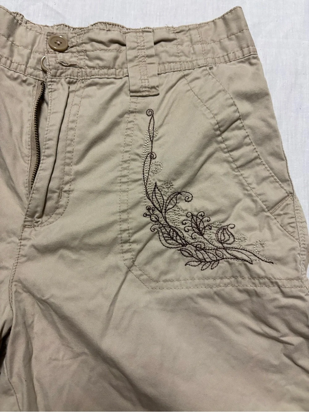 Basic Editions embroidered cargo