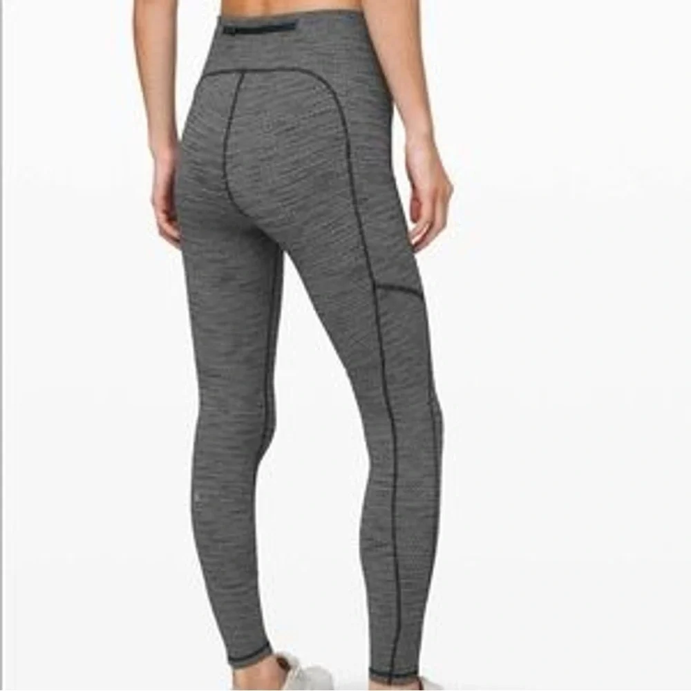 Lululemon Speed Up Tight 28 Luxtreme Luon Variegated Knit Heathered Leggings