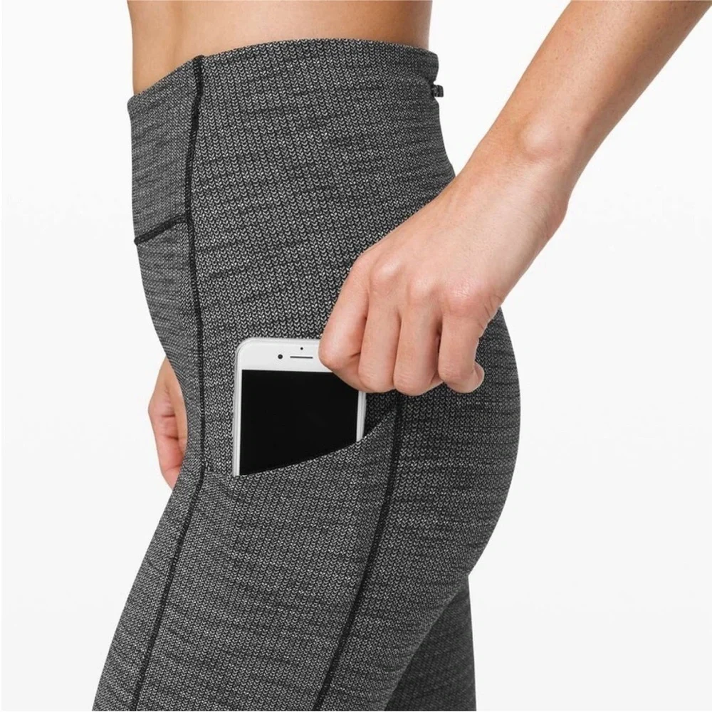 Lululemon Speed Up Tight 28 Luxtreme Luon Variegated Knit Heathered Leggings