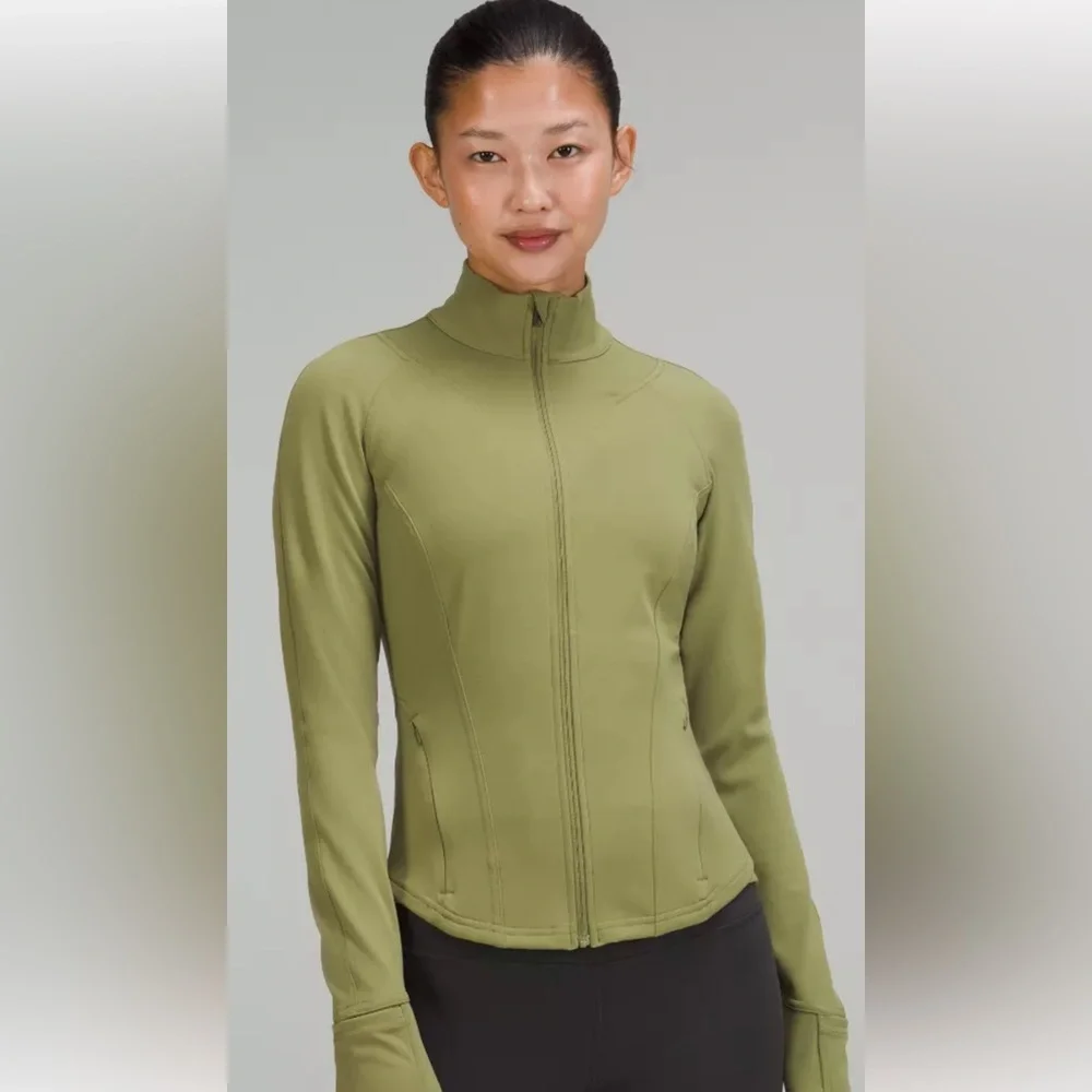 Lululemon InStill Jacket SmoothCover - Bronze Green - Size 6