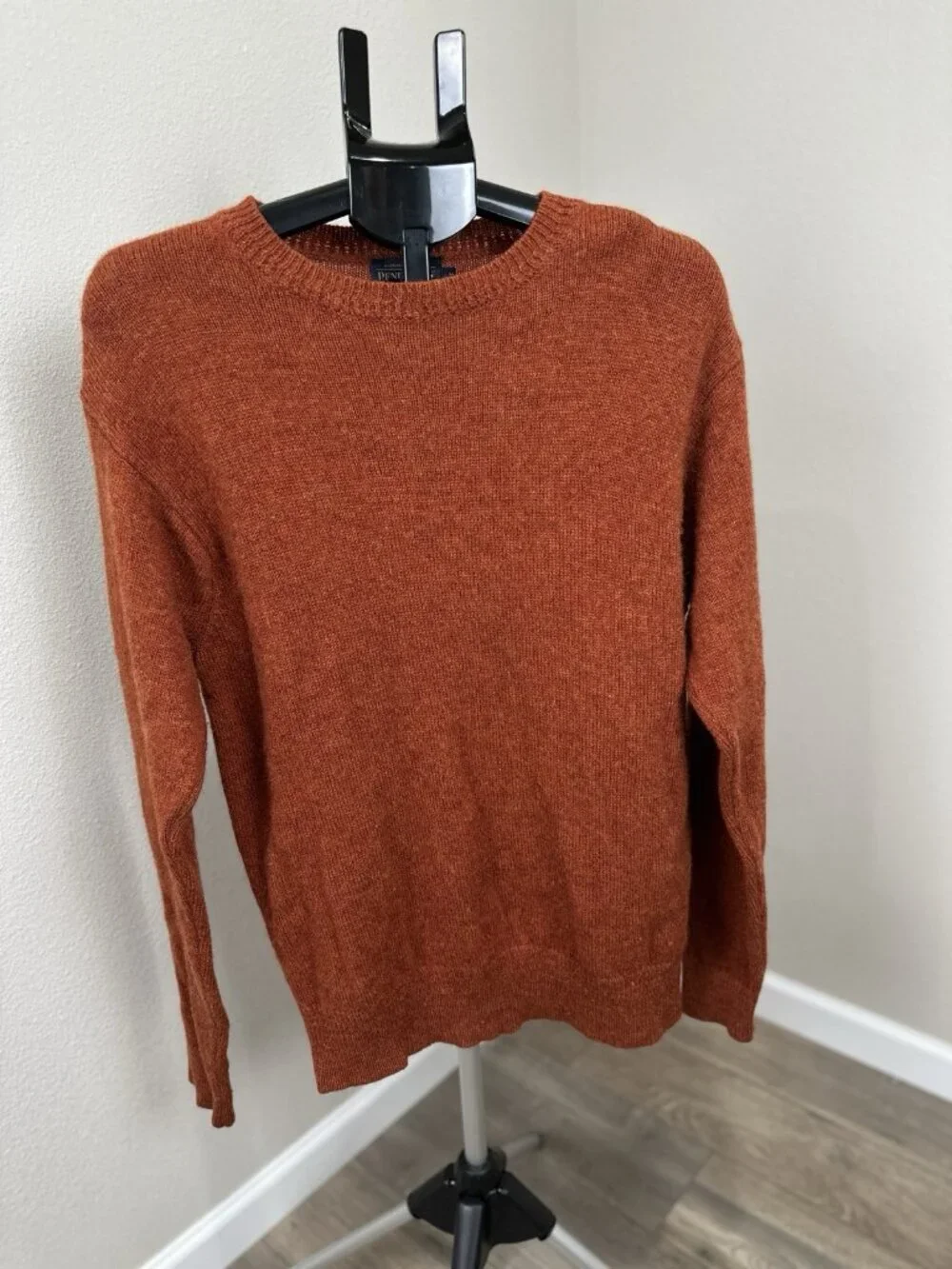 Pendleton Men’s M Washable Wool Crewneck Sweater Rust Brown Pullover