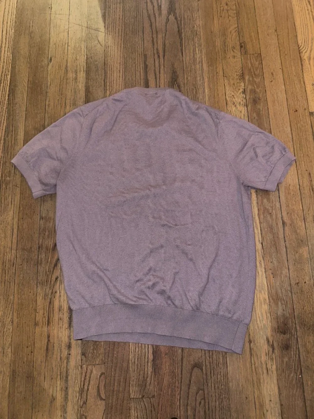 Todd Snyder Silk Cashmere Tee - Dusty Lavender - Men's Large