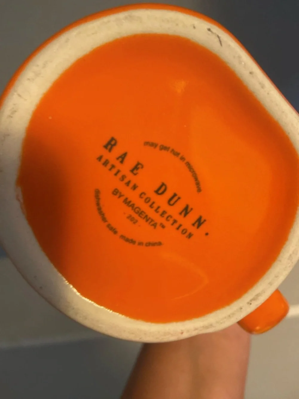 Rae Dunn bright orange